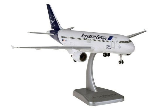 Airbus A320 Lufthansa "Say Yes to Europe" with stand